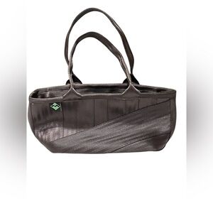 Maggie Bags Brown Genuine Seat Belt Webbing Medium Handbag/Shoulder Bag‎